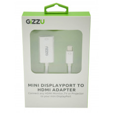 GIZZU Mini Display Port to HDMI Adapter - White