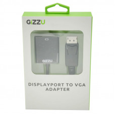 GIZZU Display Port to VGA Adapter - Black