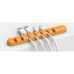 Orico 7 Slot Desktop Cable Management - Orange