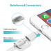 Romoss 2in1 USB-A to Lightning|Micro USB 1m Cable White