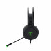 T-Dagger Ural Green Lighting|210cm Cable|3.5mm+USB|Uni-Directional Luminous Gooseneck Mic|50mm Bass Driver|Stereo Gaming Headset - Black/Green