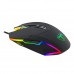 T-Dagger Lieutenant 8000DPI 10 Button|180cm Cable|Ambi-Design|RGB Backlit Gaming Mouse - Clear Black