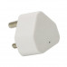 GIZZU 2 x USB 3-Prong Wall Charger White