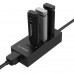 Orico 3 Port USB3.0 Hub With Gigabit Ethernet Adapter - Black