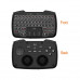 Rii 2in1 Wireless Gamepad with Touchpad|QWERTY Keyboard|2 x Analogue Sticks|Bumpers and Triggers|D-Pad|backlighting - Black