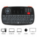 Rii Wireless QWERTY Backlit Gamepad Touchpad|Keyboard|Bumpers|Scroll Wheel - Black