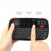 Rii Wireless QWERTY Backlit Gamepad Touchpad|Keyboard|Bumpers|Scroll Wheel - Black