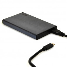 Port Connect 2.5 USB-C External HDD Enclosure Black