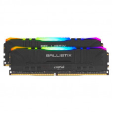 Ballistix RGB 64GBKit (2x32GB) DDR4 3200MHz Desktop Gaming Memory - Black