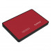 Orico 2.5 USB3.0 External HDD Enclosure - Red