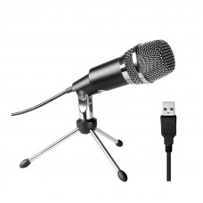 Fifine K668 Uni-Directional USB Condensor Microphone with Tripod - Black