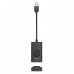 Orico USB External Sound Card with 2 x Headset and 1 x Microphone port and Volume Control - Black