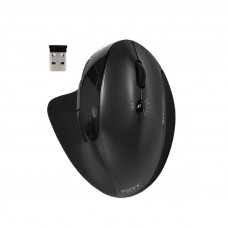 Port Connect Wireless Rechargeable Ergonomic Mouse - Black