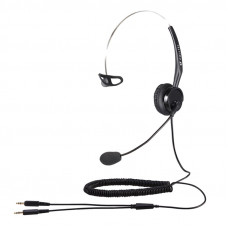 Calltel T400 Mono-Ear Noise-Cancelling Headset - Dual 3.5mm Jacks