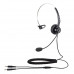 Calltel T800 Mono-Ear Noise-Cancelling Headset - Dual 3.5mm Jacks