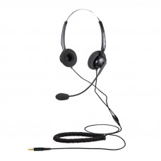 Calltel T800 Stereo-Ear Noise-Cancelling Headset - Single 3.5mm Jack